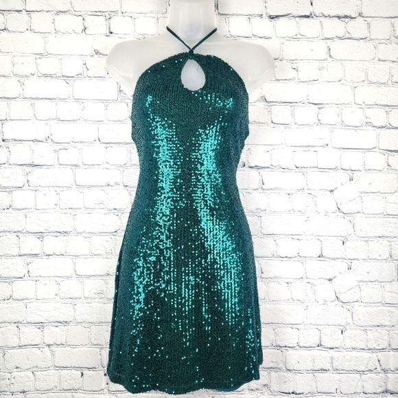 SO Dresses & Skirts - SO Size XS Sequined Halter Mini Dress